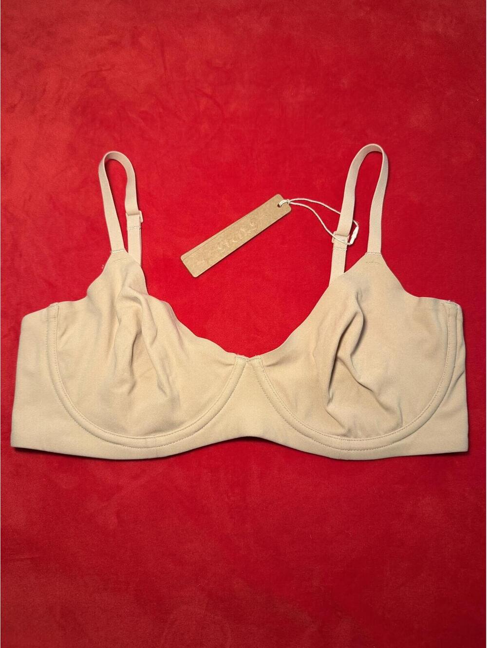 Skims Fits Everybody Unlined Demi Bra Color Clay Size 34D